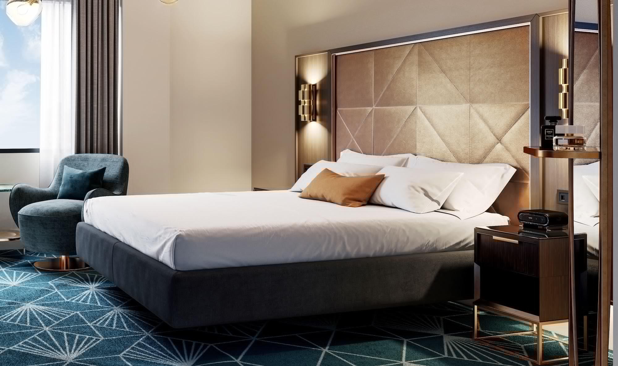Swiss-Belhotel Napier Buitenkant foto A bedroom at the hotel